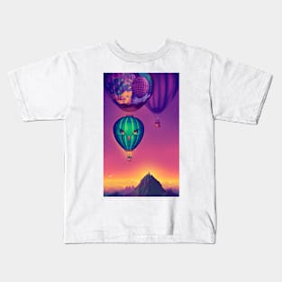 Hot Air Balloons Kids T-Shirt